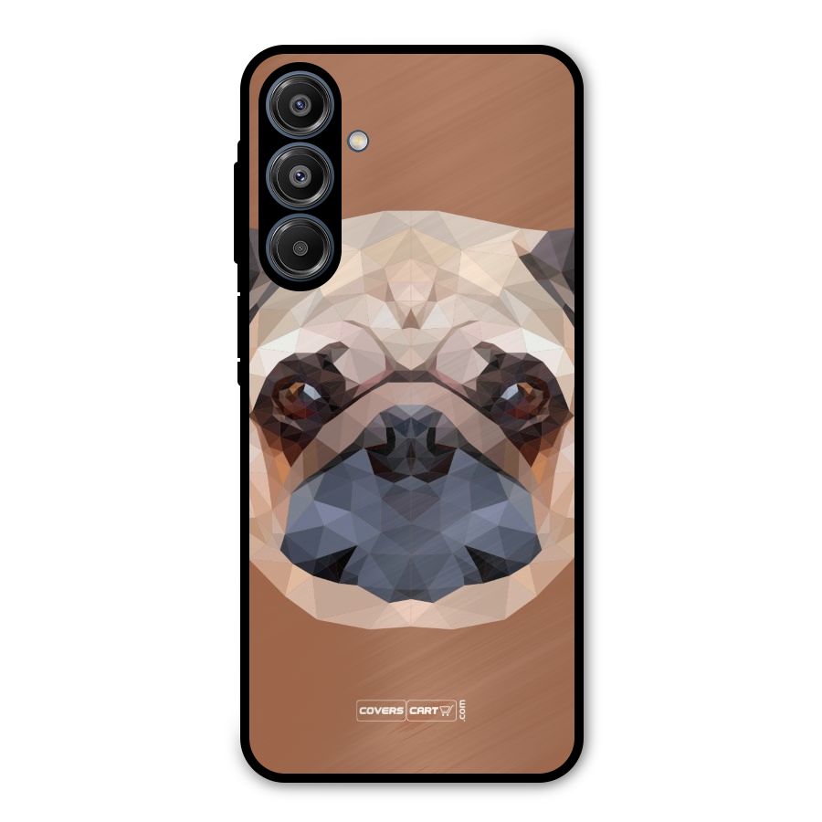Cute Pug Metal Back Case for Galaxy A16 5G