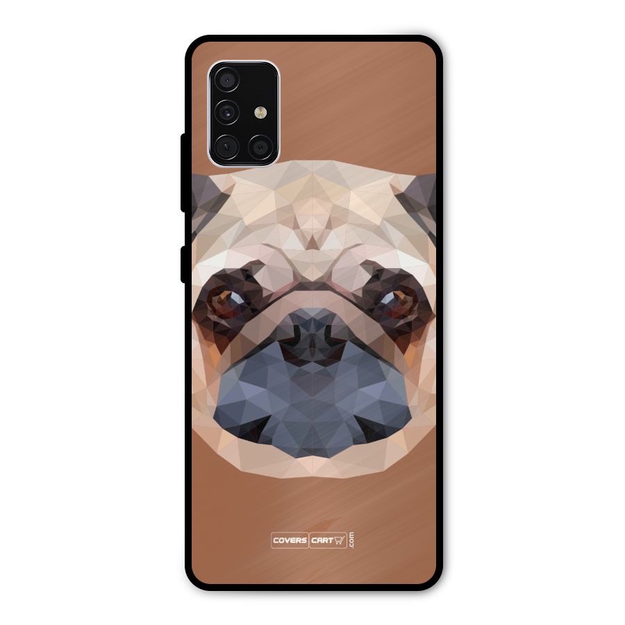 Cute Pug Metal Back Case for Galaxy A51