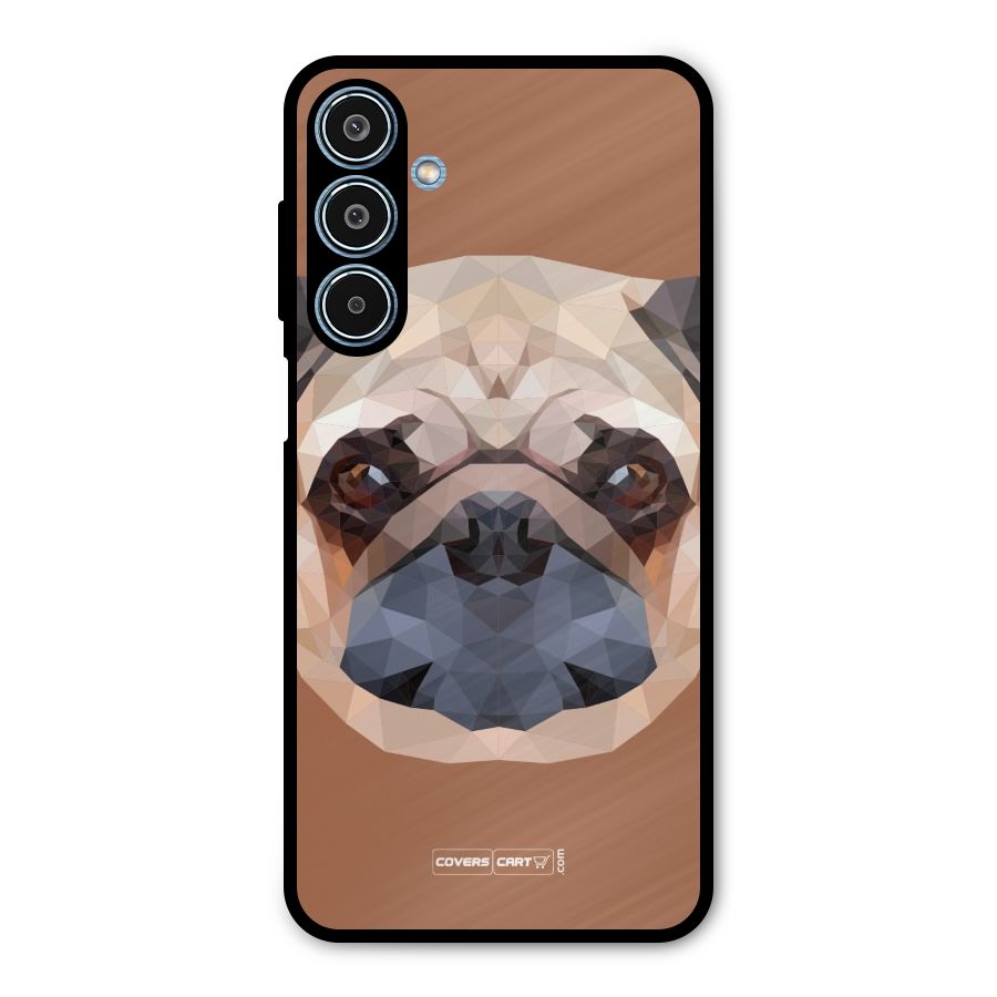Cute Pug Metal Back Case for Galaxy M35