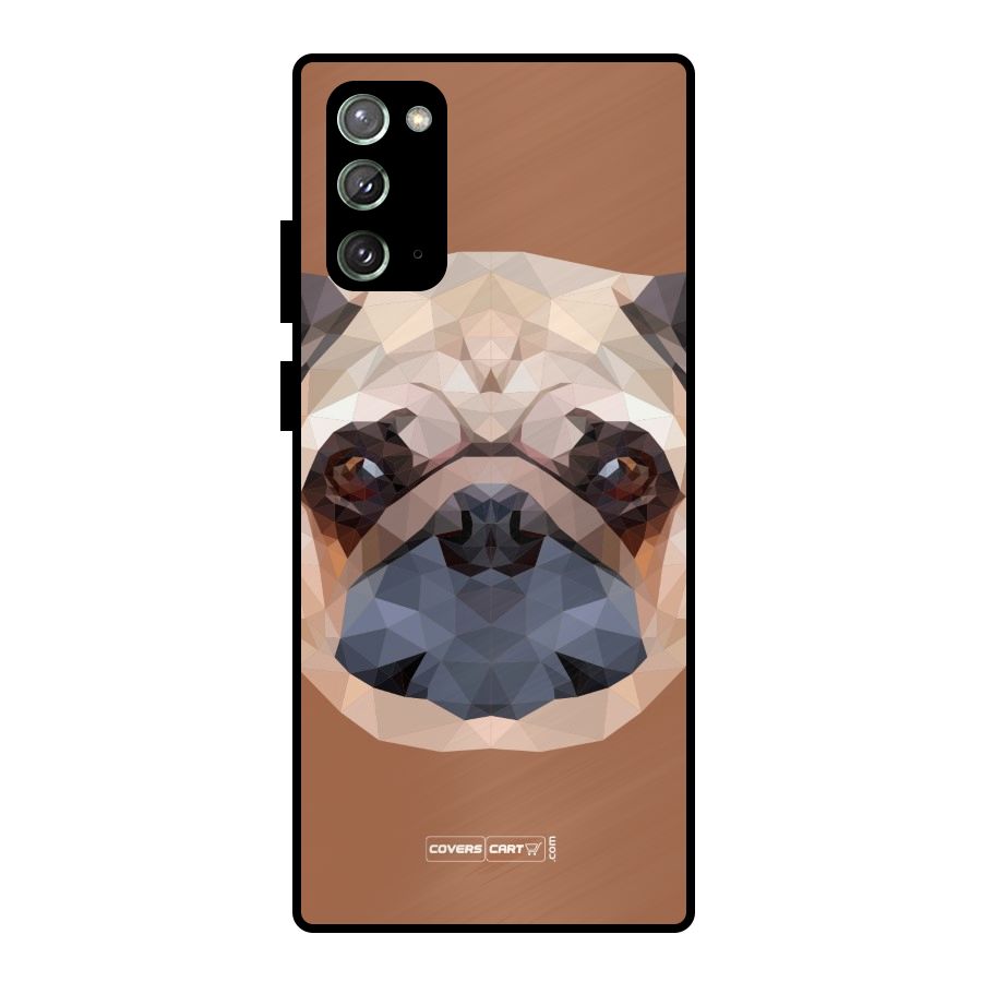 Cute Pug Metal Back Case for Galaxy Note 20