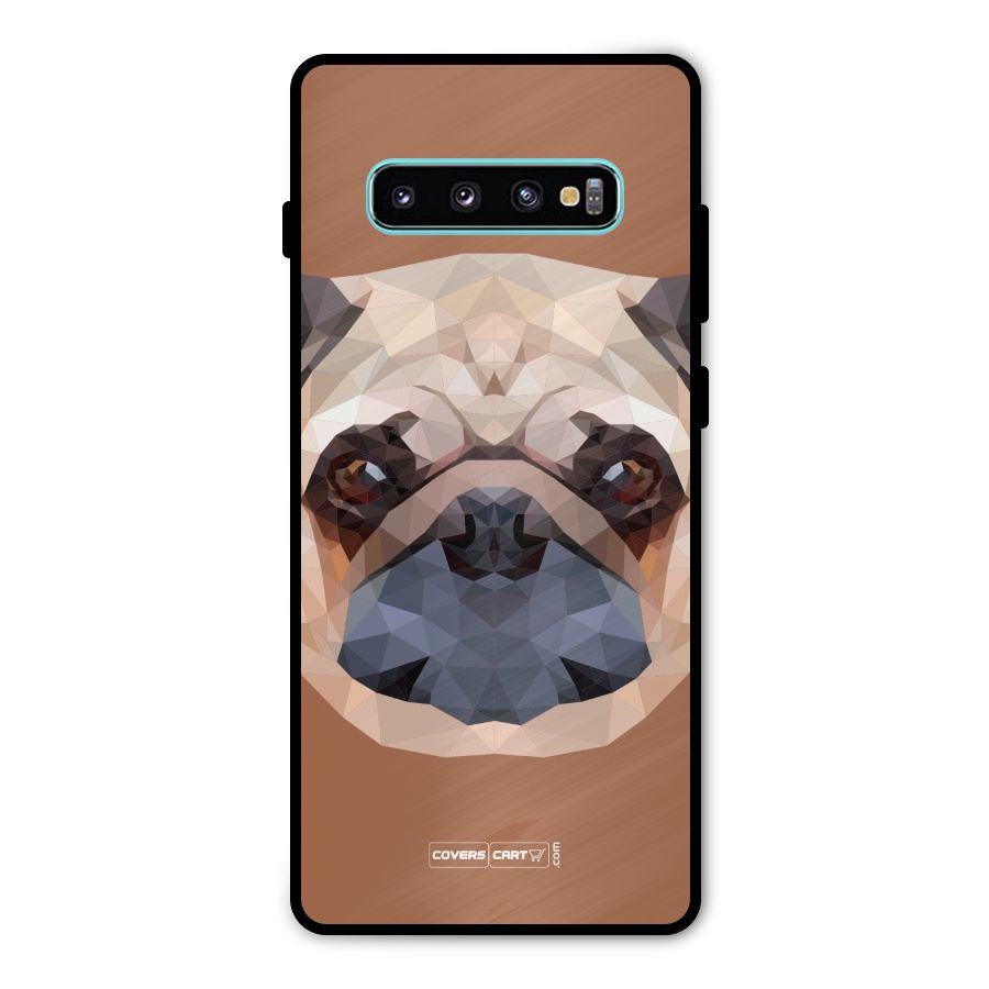 Cute Pug Metal Back Case for Galaxy S10 Plus