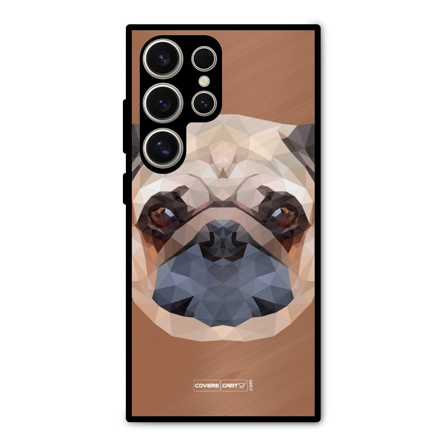 Cute Pug Metal Back Case for Galaxy S24 Ultra