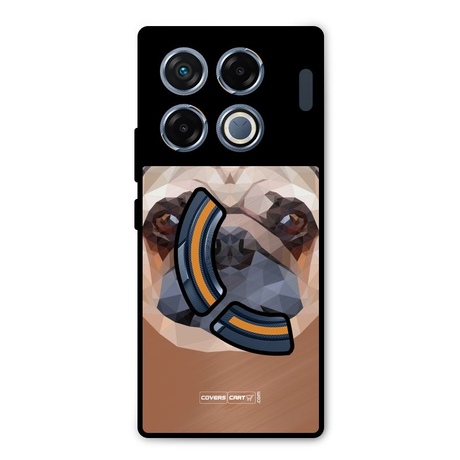 Cute Pug Metal Back Case for Infinix GT 20 Pro