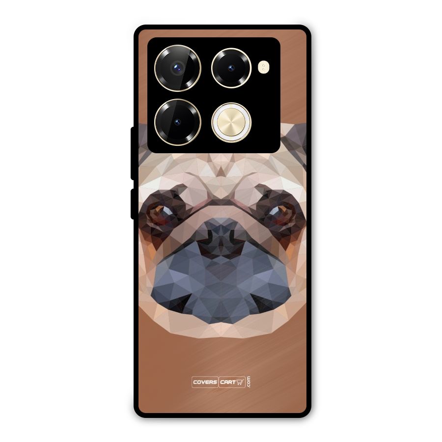 Cute Pug Metal Back Case for Infinix Note 40 Pro Plus