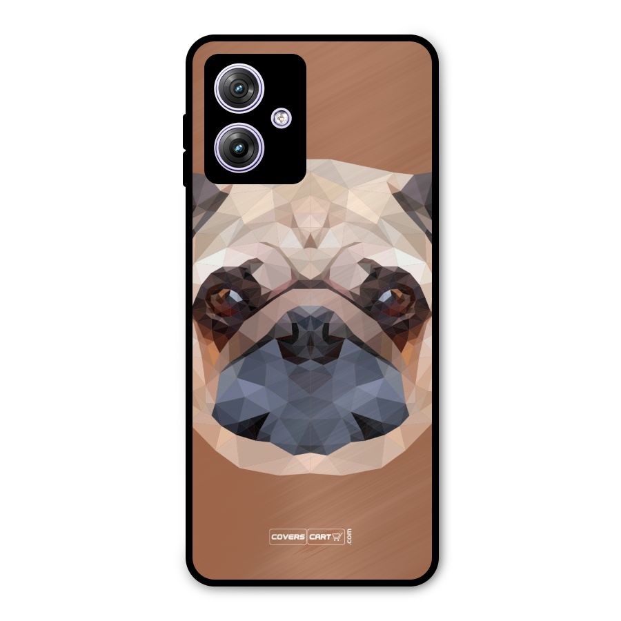 Cute Pug Metal Back Case for Moto G64