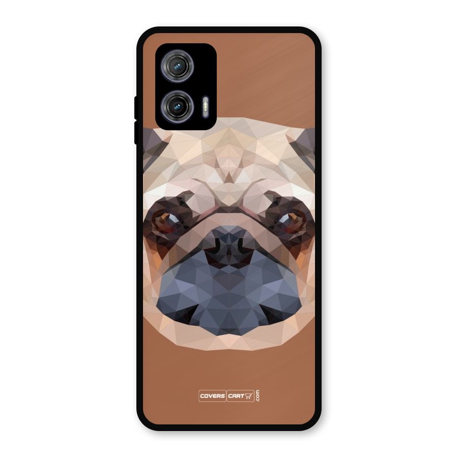 Cute Pug Metal Back Case for Moto G73