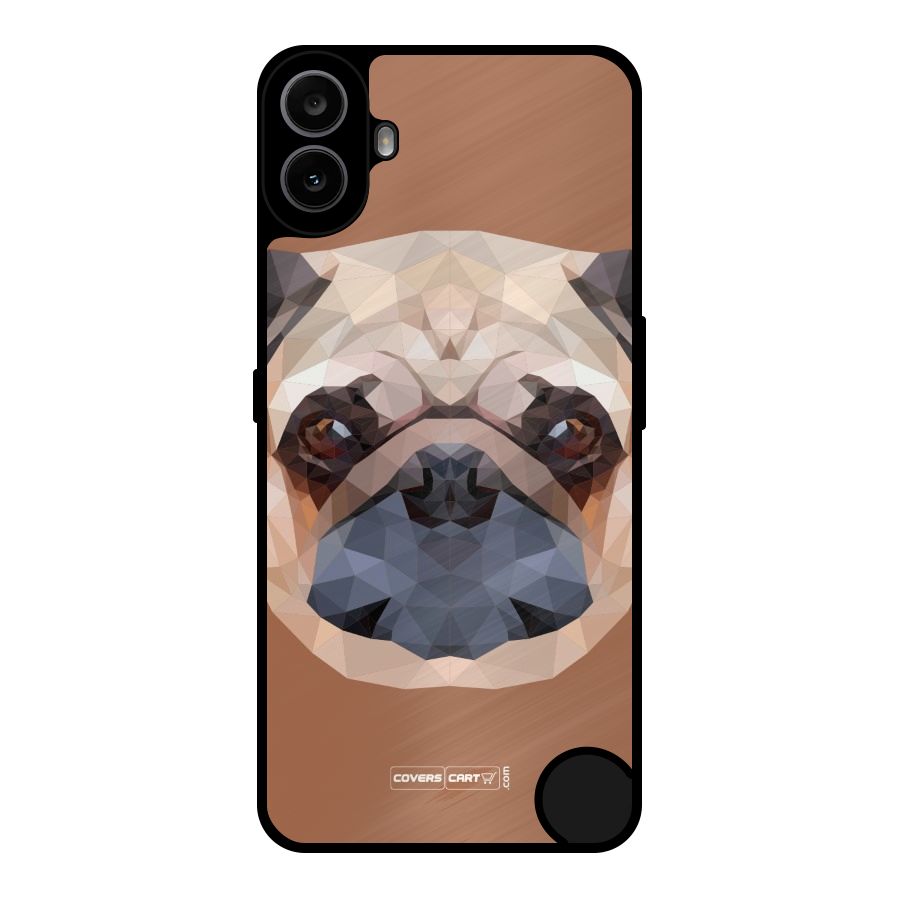 Cute Pug Metal Back Case for Nothing CMF Phone 1