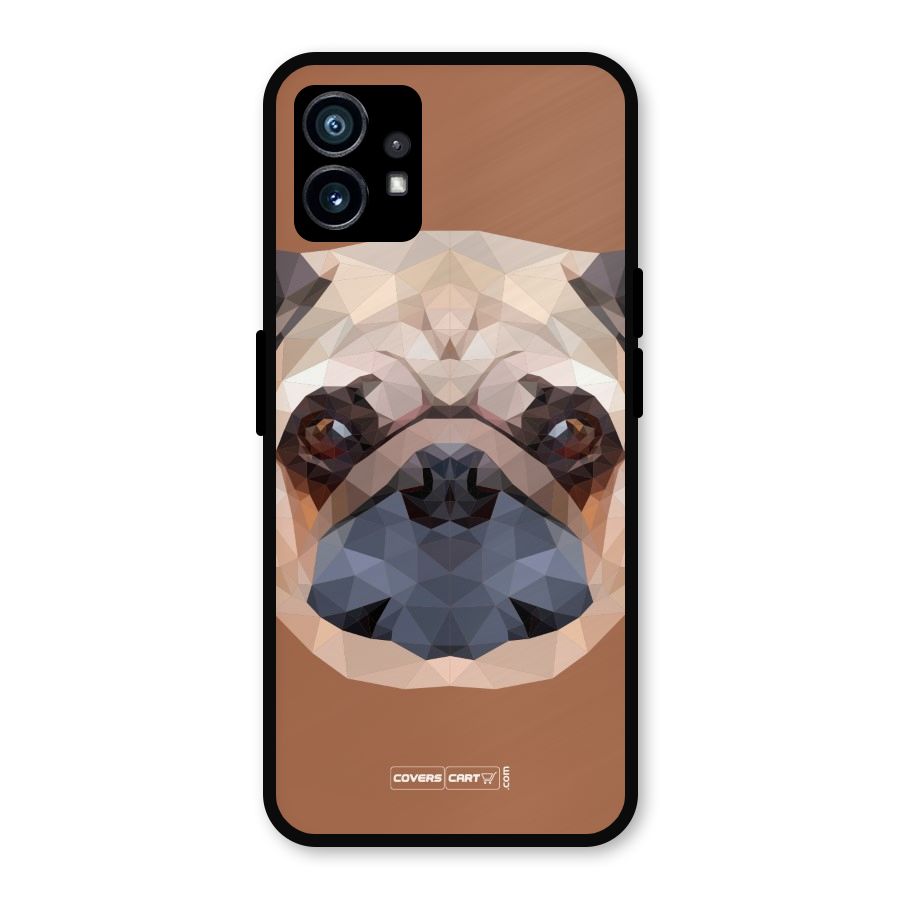 Cute Pug Metal Back Case for Nothing Phone 1