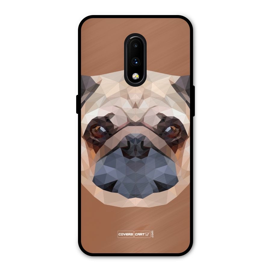 Cute Pug Metal Back Case for OnePlus 7