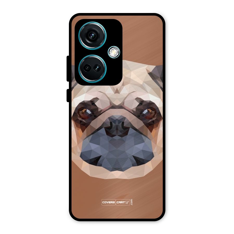 Cute Pug Metal Back Case for OnePlus Nord CE 3 5G