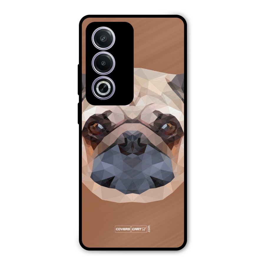 Cute Pug Metal Back Case for Oppo A3 Pro