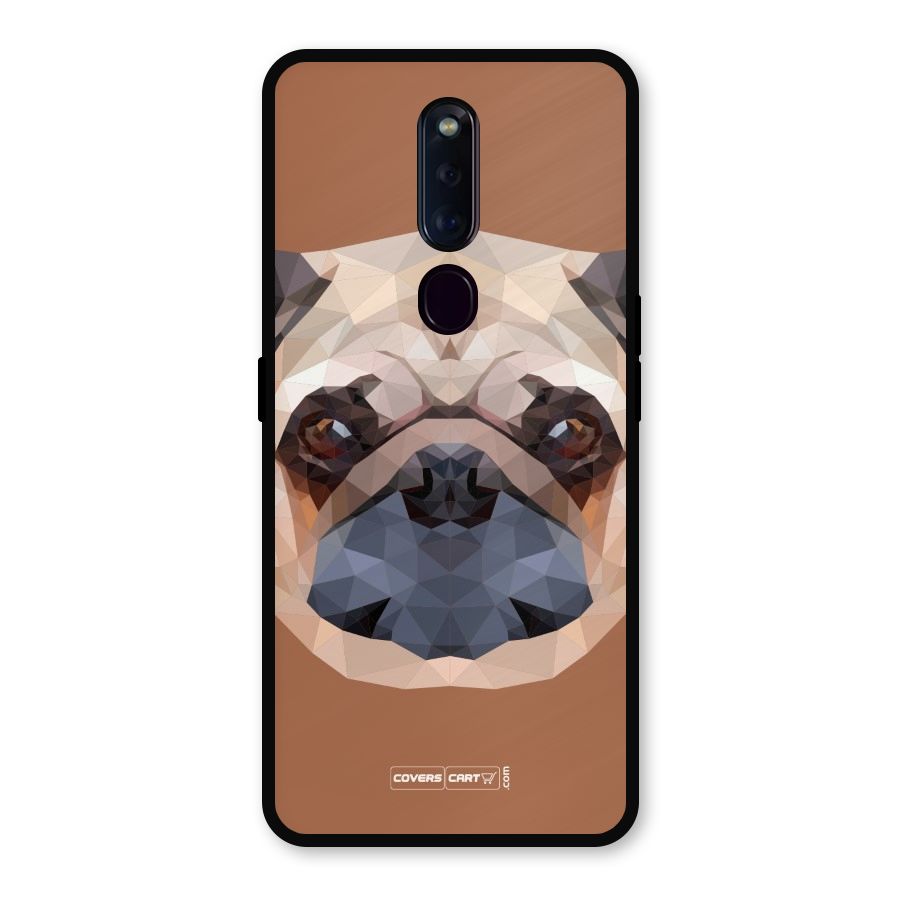 Cute Pug Metal Back Case for Oppo F11 Pro