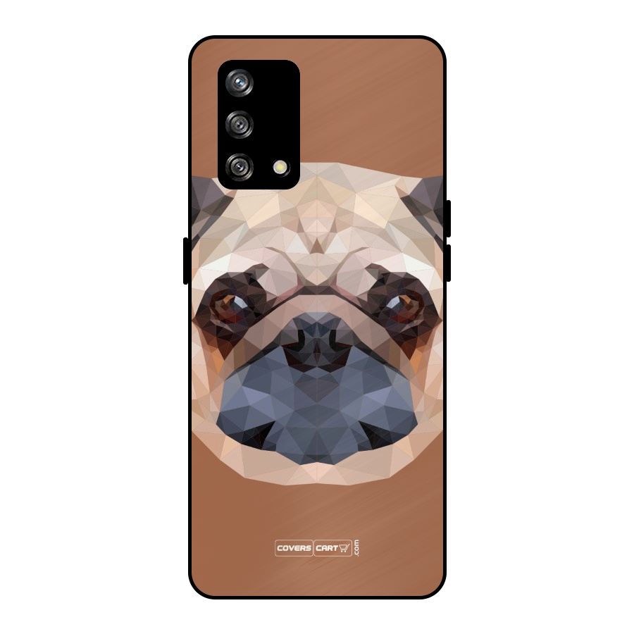 Cute Pug Metal Back Case for Oppo F19