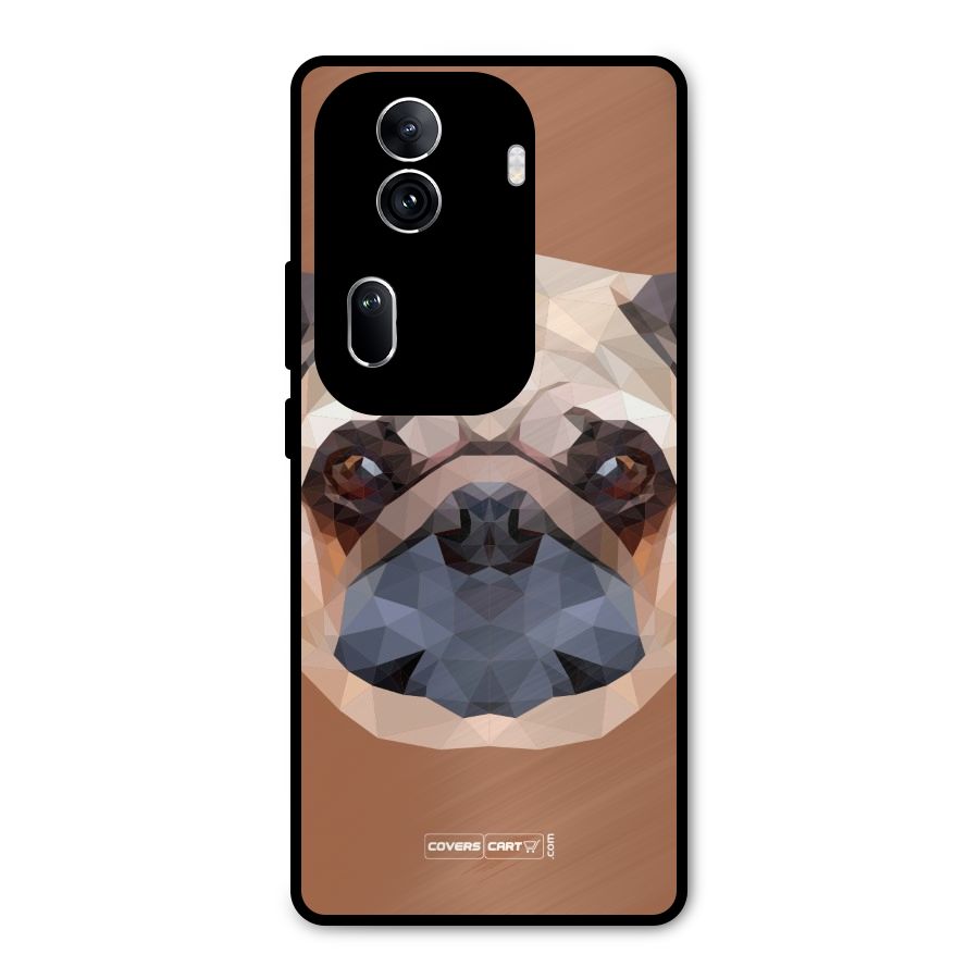 Cute Pug Metal Back Case for Oppo Reno11 Pro 5G