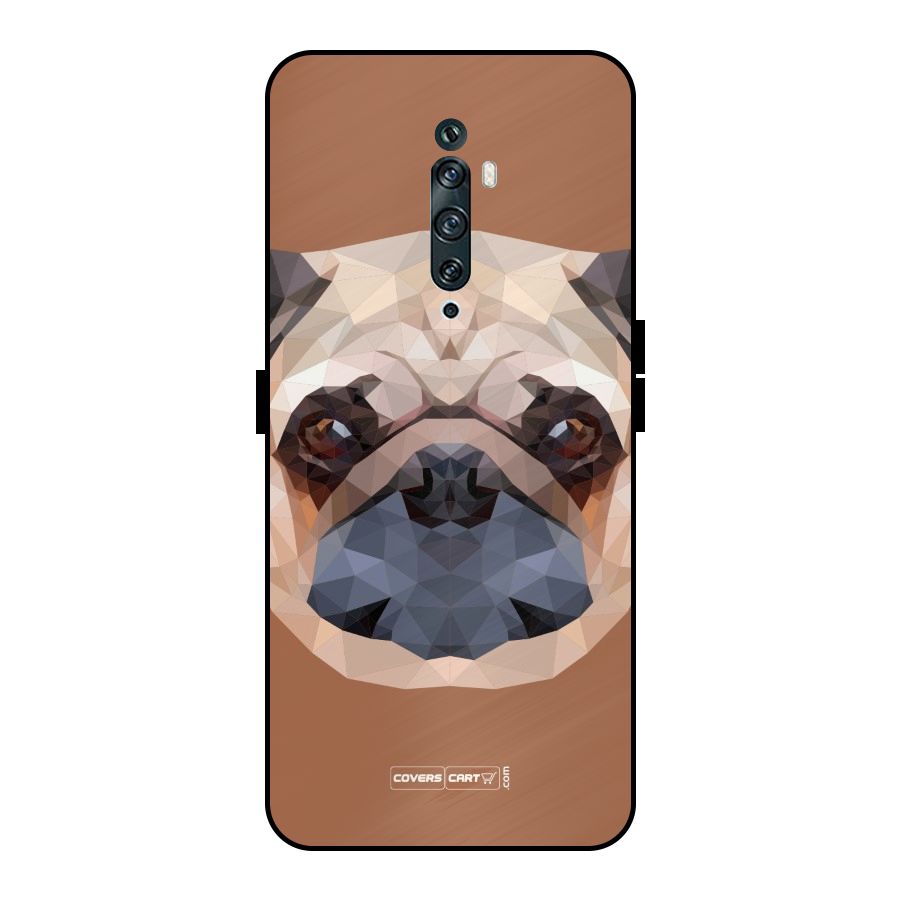 Cute Pug Metal Back Case for Oppo Reno2 Z