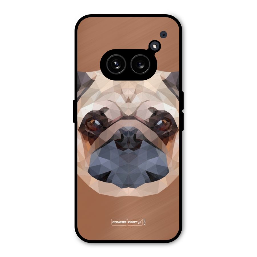 Cute Pug Metal Back Case for Nothing Phone 2a