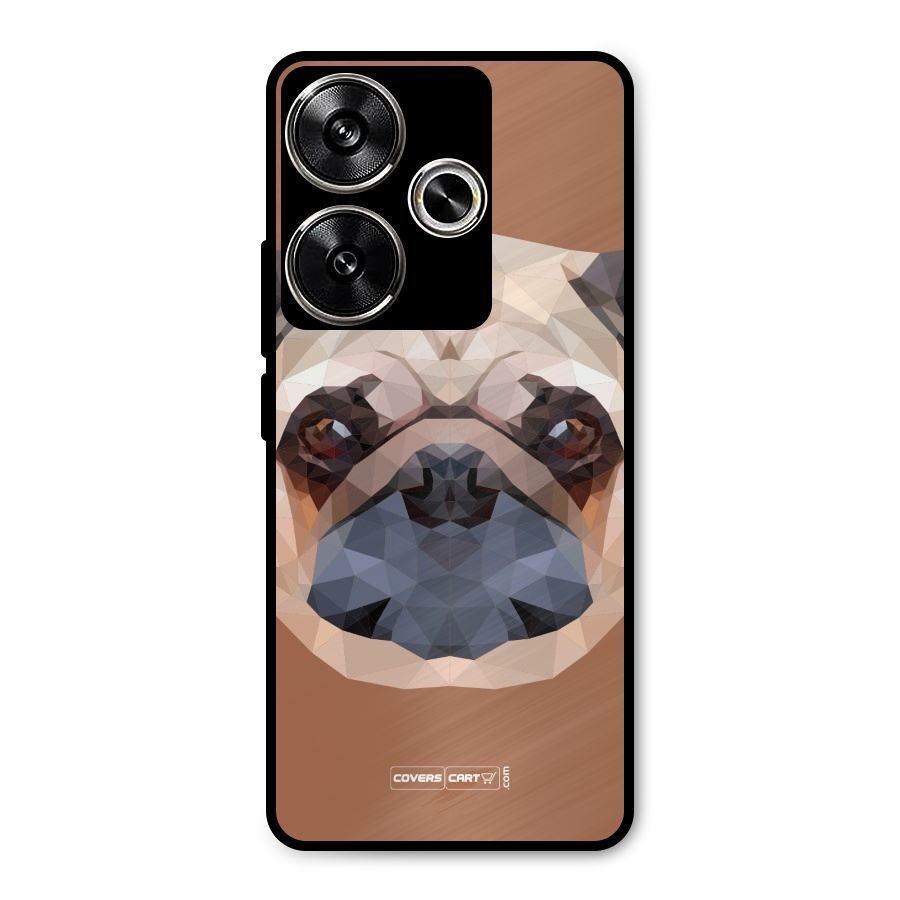 Cute Pug Metal Back Case for Poco F6