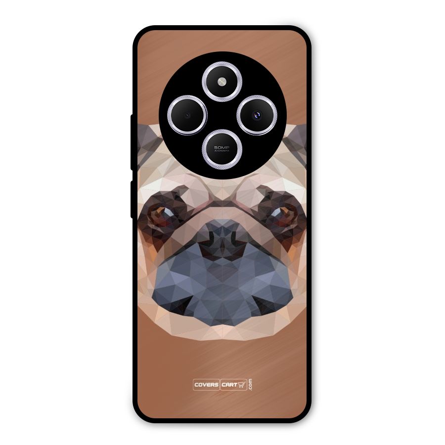 Cute Pug Metal Back Case for Poco M7
