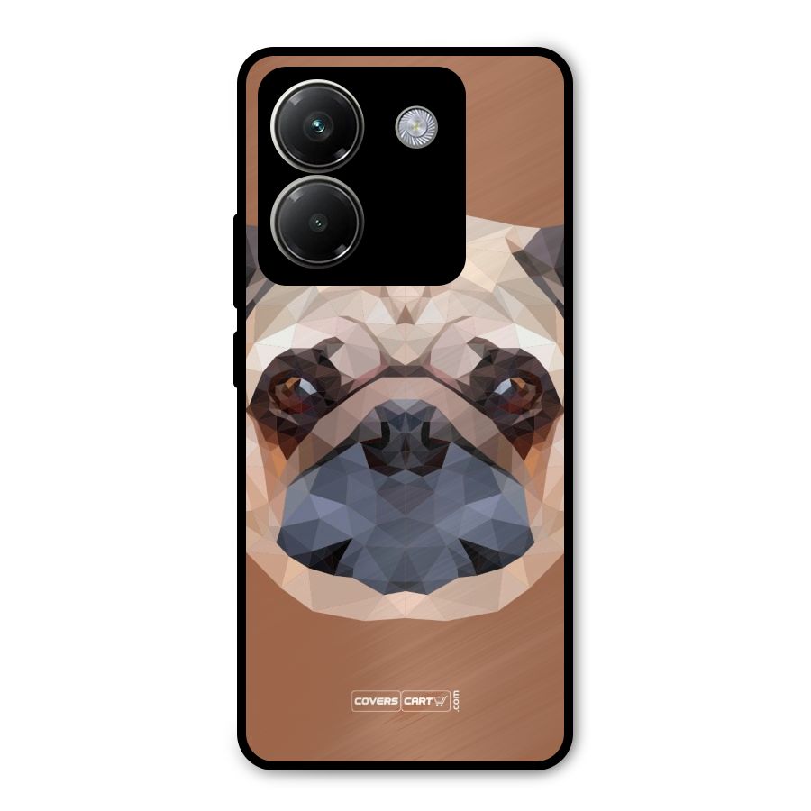 Cute Pug Metal Back Case for Poco M7 Pro 5G
