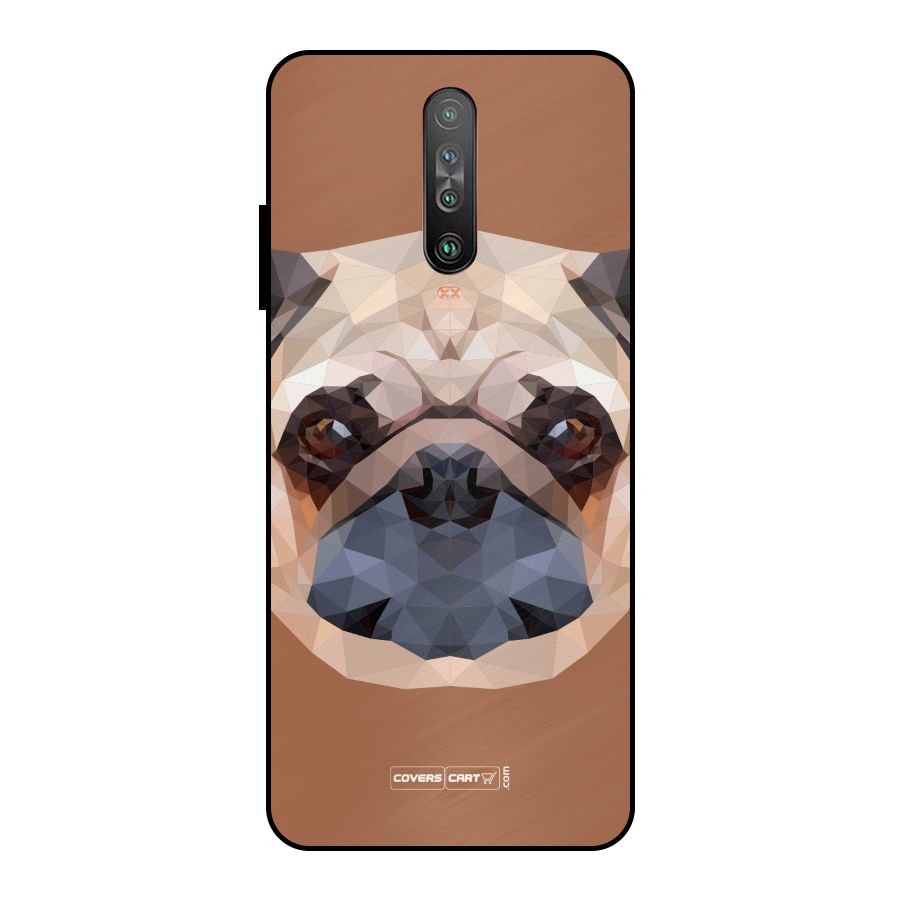 Cute Pug Metal Back Case for Poco X2