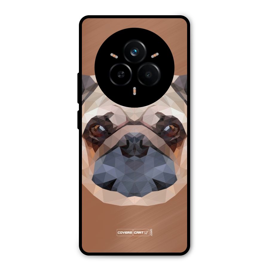 Cute Pug Metal Back Case for Realme 14 Pro