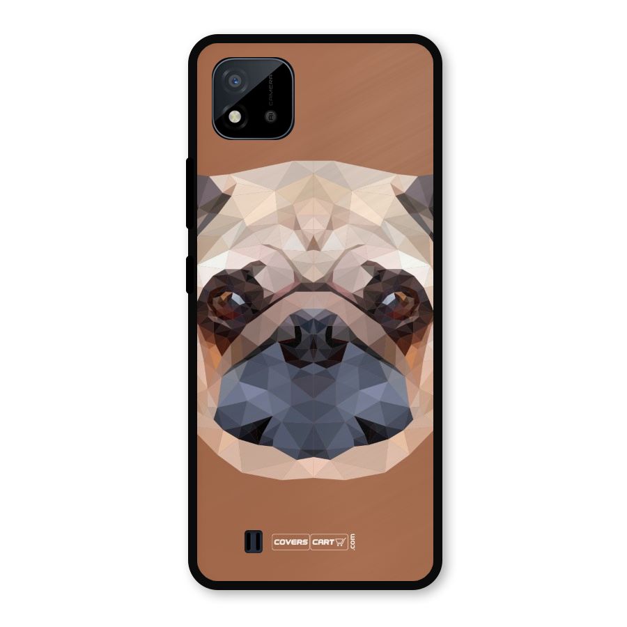 Cute Pug Metal Back Case for Realme C11 2021