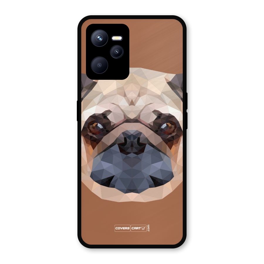 Cute Pug Metal Back Case for Realme C35