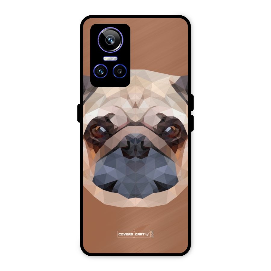 Cute Pug Metal Back Case for Realme GT Neo 3