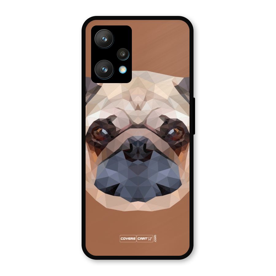 Cute Pug Metal Back Case for Realme Narzo 50 Pro
