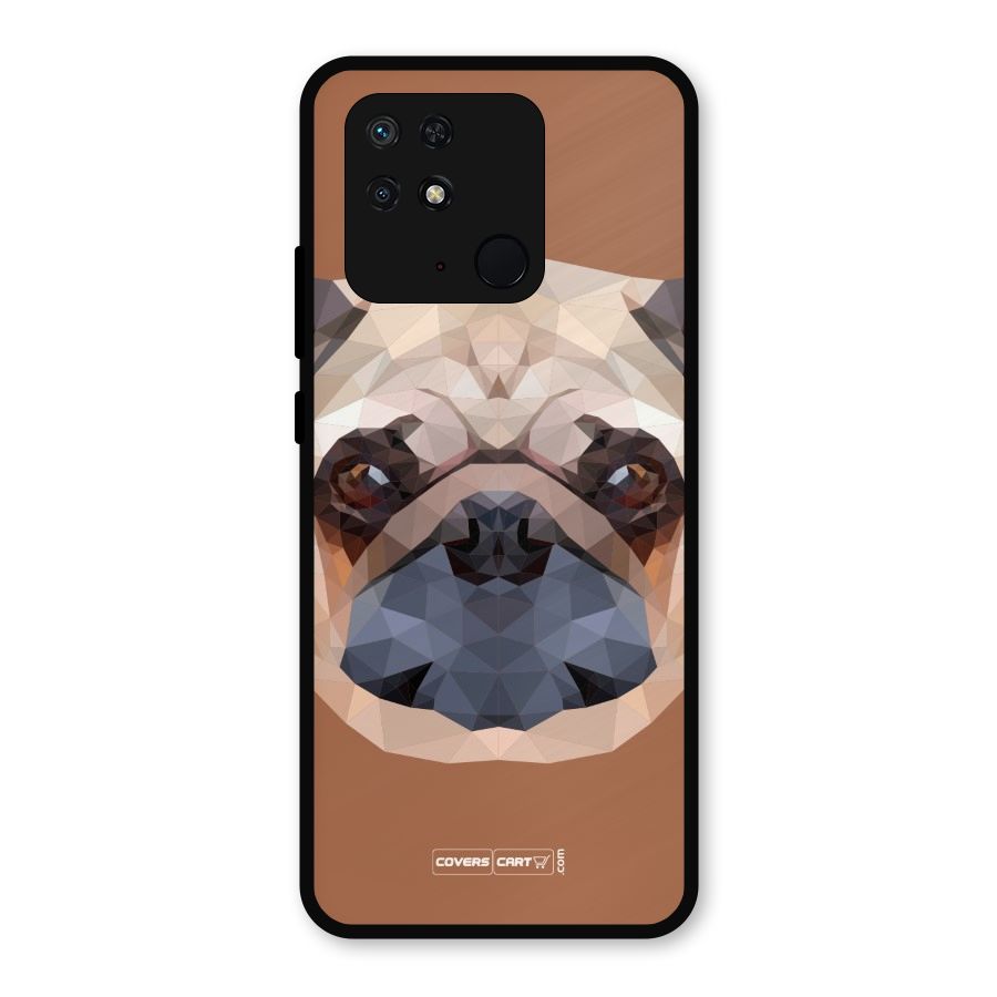 Cute Pug Metal Back Case for Redmi 10