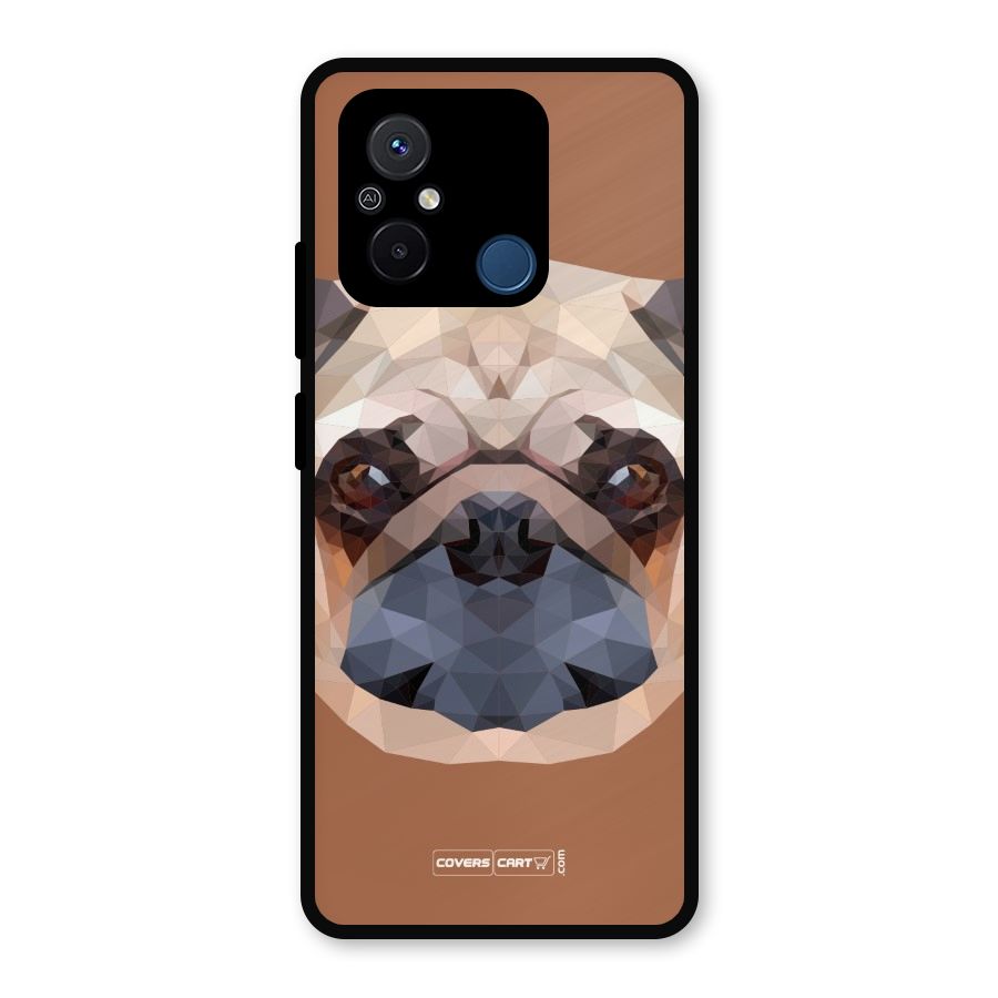 Cute Pug Metal Back Case for Redmi 12C