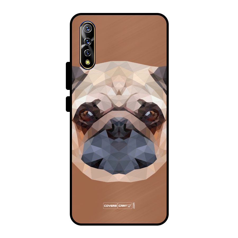 Cute Pug Metal Back Case for Vivo S1