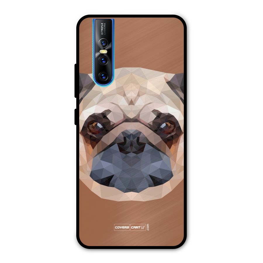 Cute Pug Metal Back Case for Vivo V15 Pro