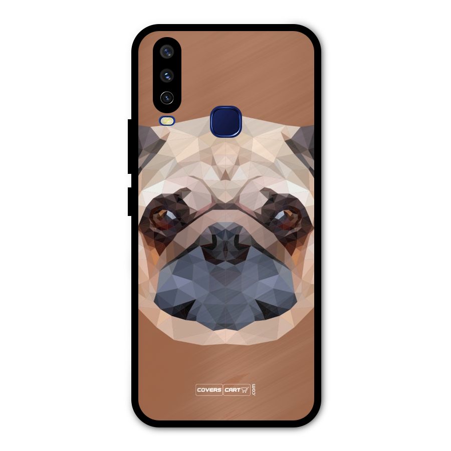 Cute Pug Metal Back Case for Vivo V17
