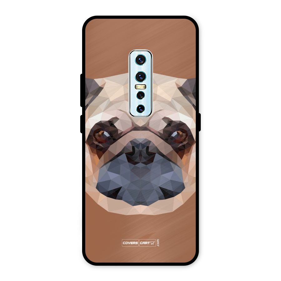 Cute Pug Metal Back Case for Vivo V17 Pro