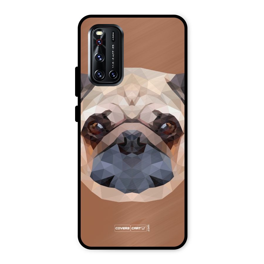 Cute Pug Metal Back Case for Vivo V19