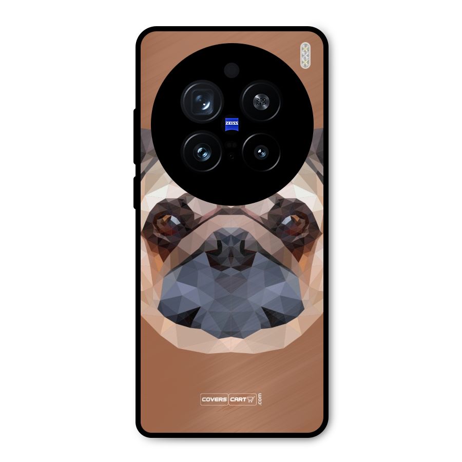 Cute Pug Metal Back Case for Vivo X200 Pro