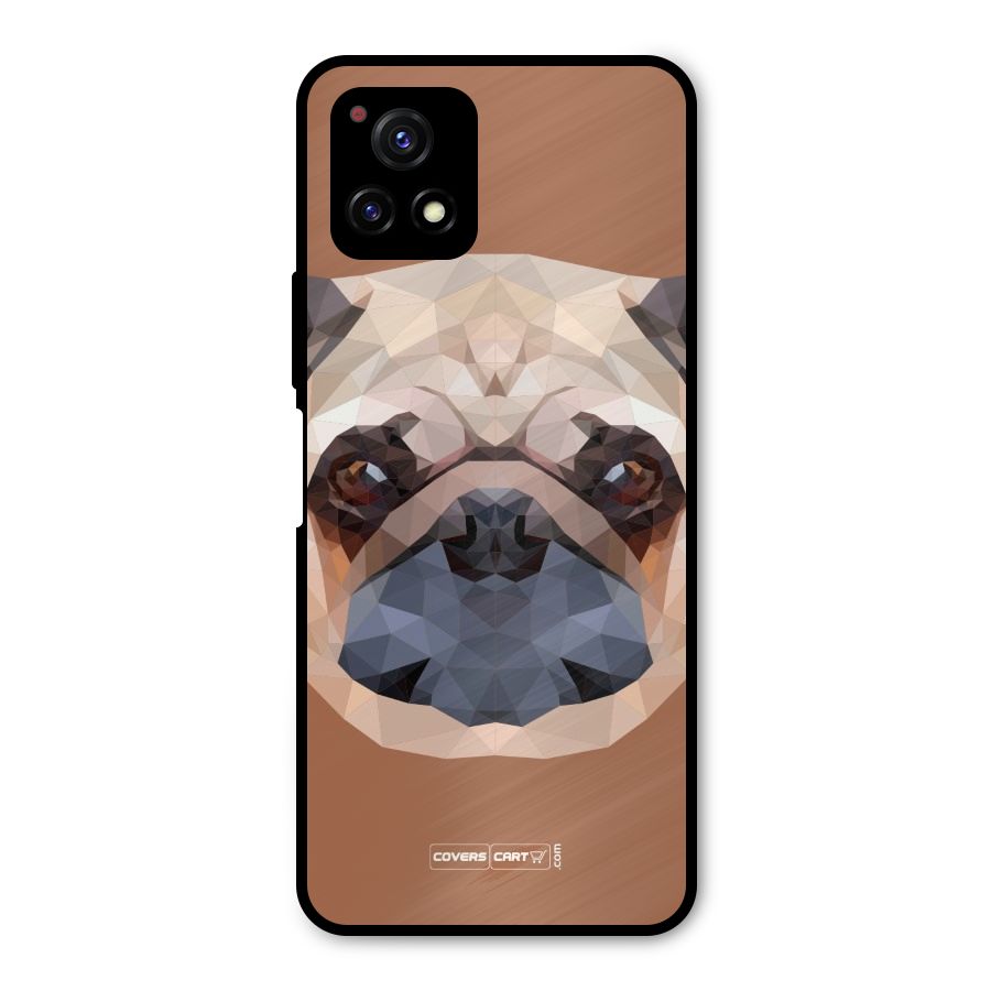 Cute Pug Metal Back Case for Vivo Y72 5G