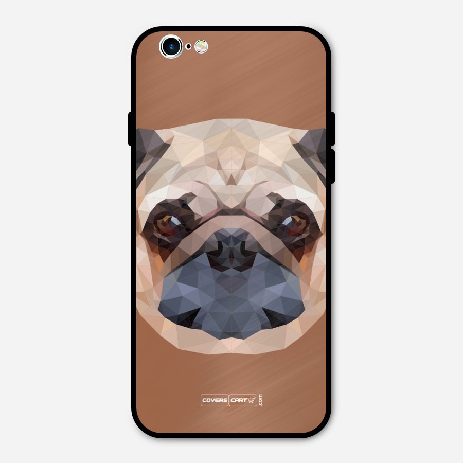 Cute Pug Metal Back Case for iPhone 6 6s