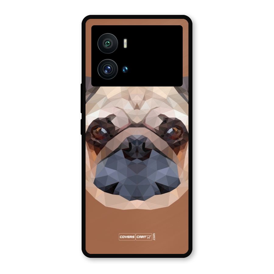 Cute Pug Metal Back Case for iQOO 9 Pro