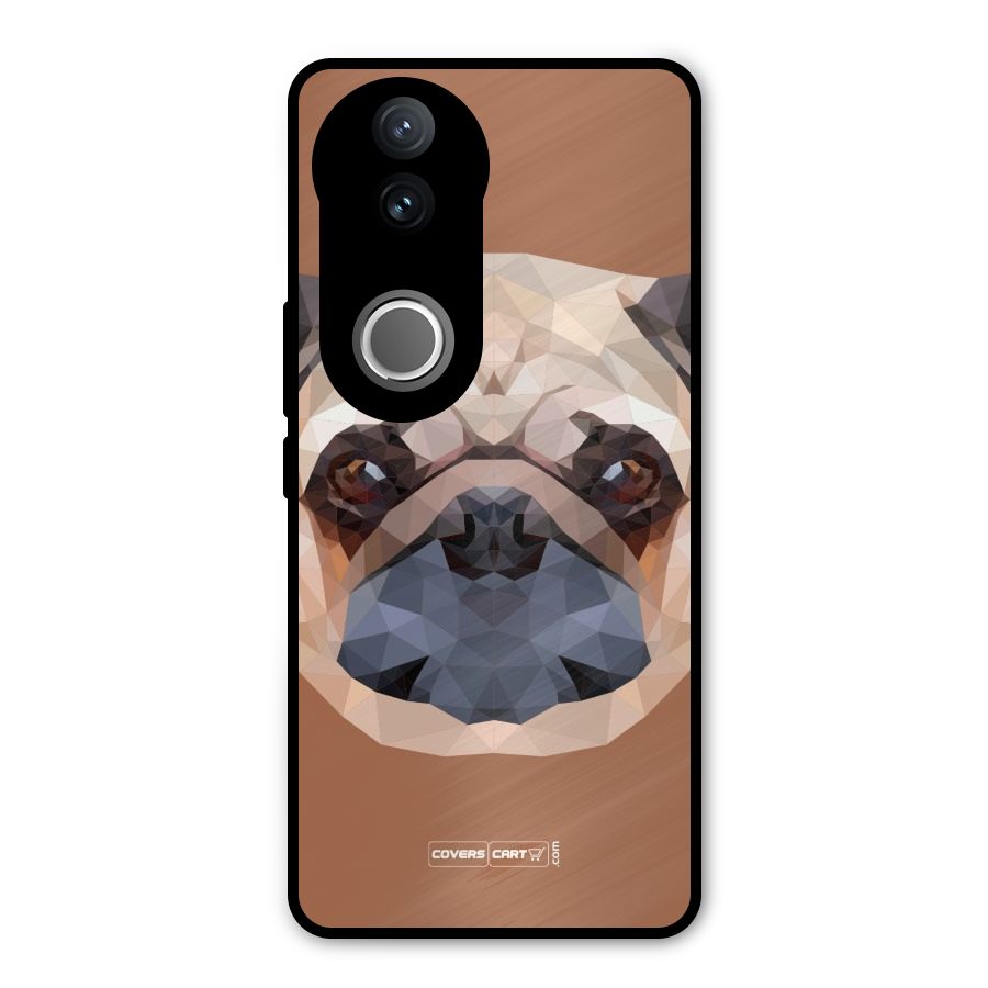 Cute Pug Metal Back Case for iQOO Z10R