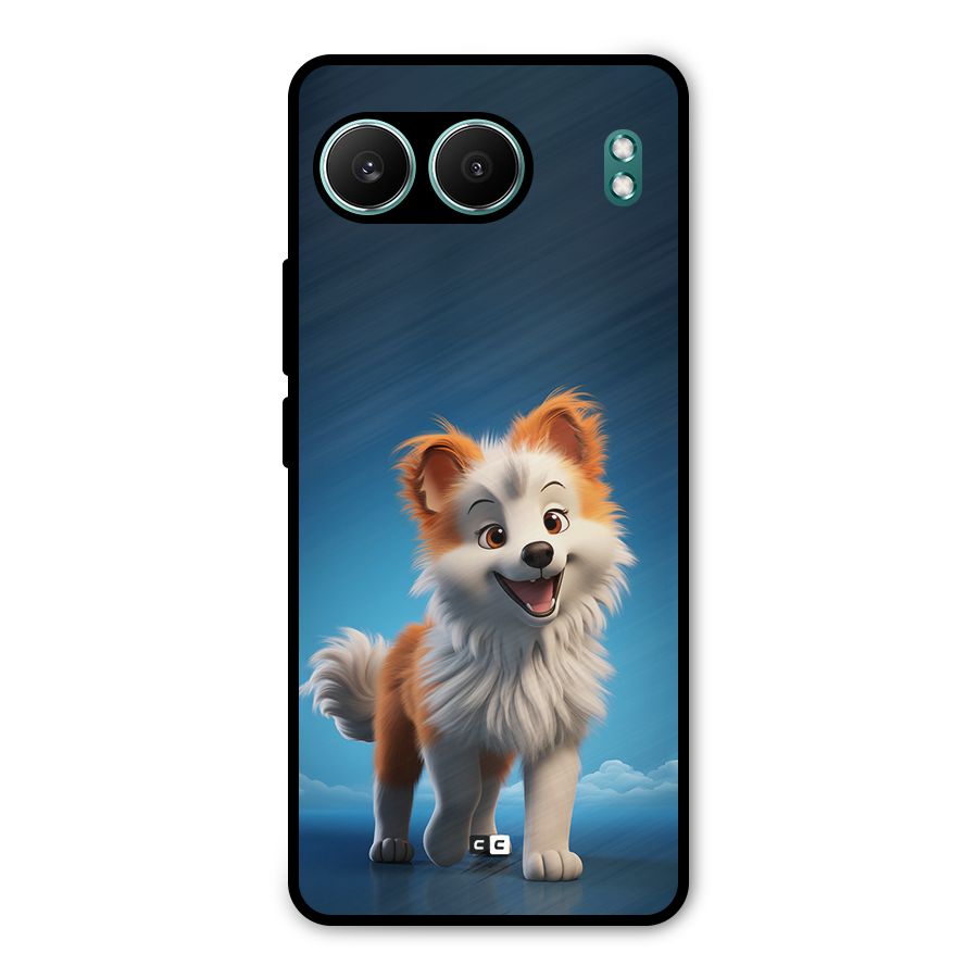 Cute Puppy Walking Metal Back Case for OnePlus Nord 4