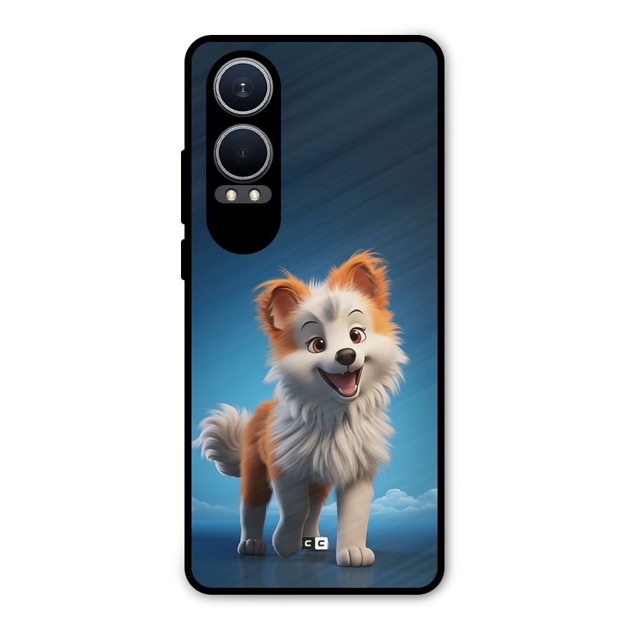 Cute Puppy Walking Metal Back Case for OnePlus Nord CE4 Lite