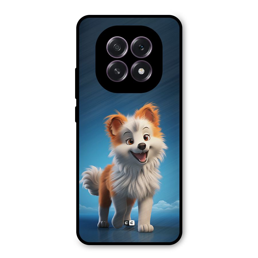 Cute Puppy Walking Metal Back Case for Oppo F29