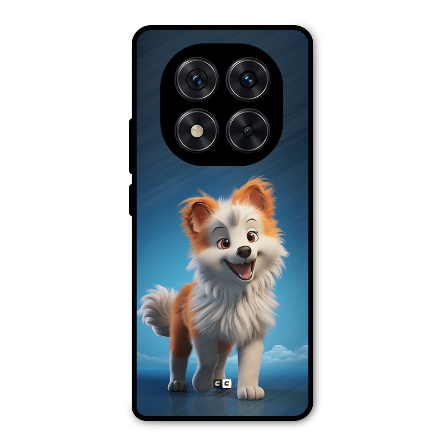 Cute Puppy Walking Metal Back Case for Poco X7