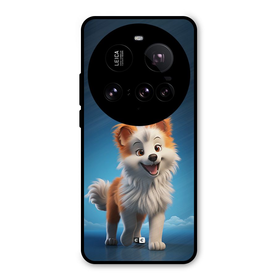 Cute Puppy Walking Metal Back Case for Xiaomi 15 Ultra