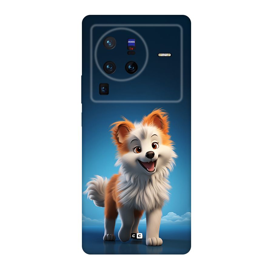 Cute Puppy Walking Original Polycarbonate Back Case for Vivo X80