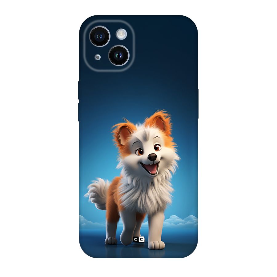 Cute Puppy Walking Original Polycarbonate Back Case for iPhone 14