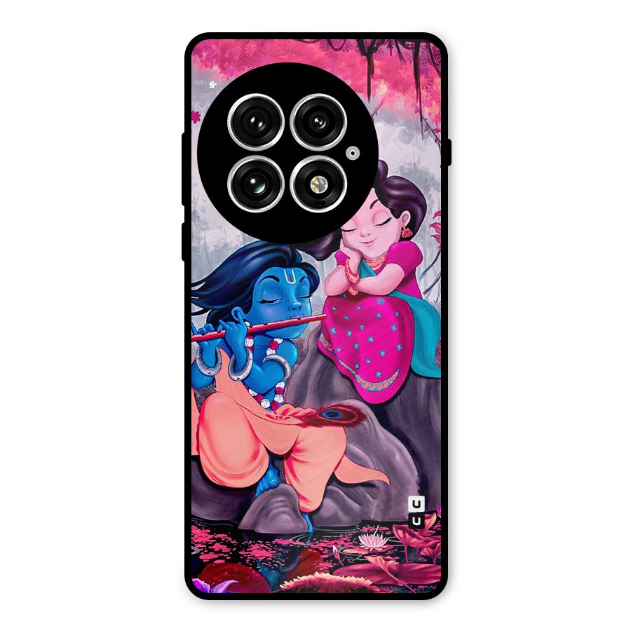 Cute Radha Krishna Metal Back Case for OnePlus 13
