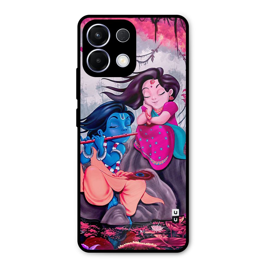 Cute Radha Krishna Metal Back Case for Oppo K13